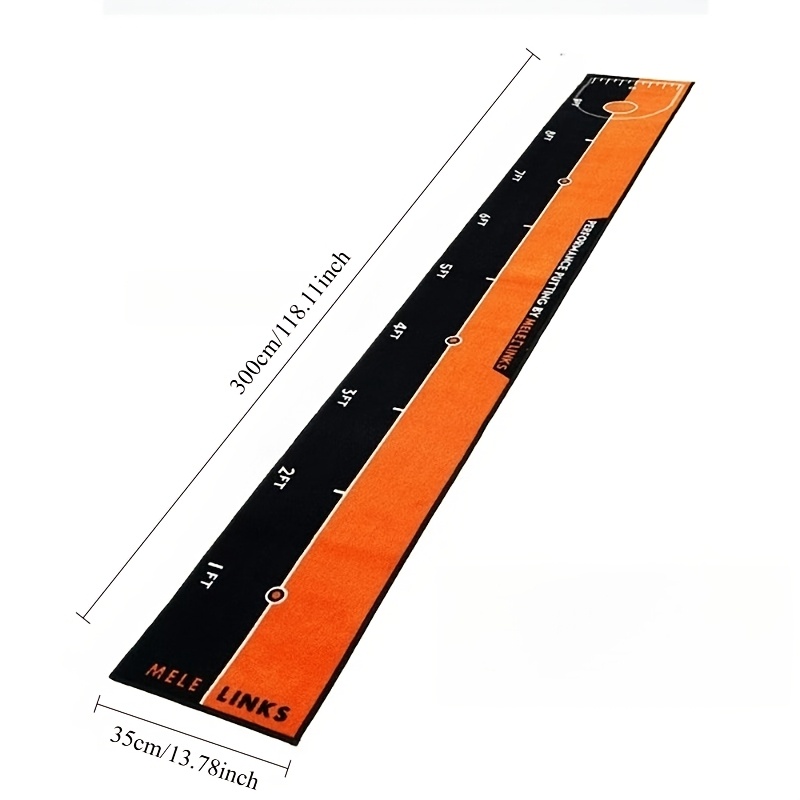 TEMU 118 X 13.78 Inch Indoor Golf Putting Mat Path Golf Practice Supplies - Enhance Golf