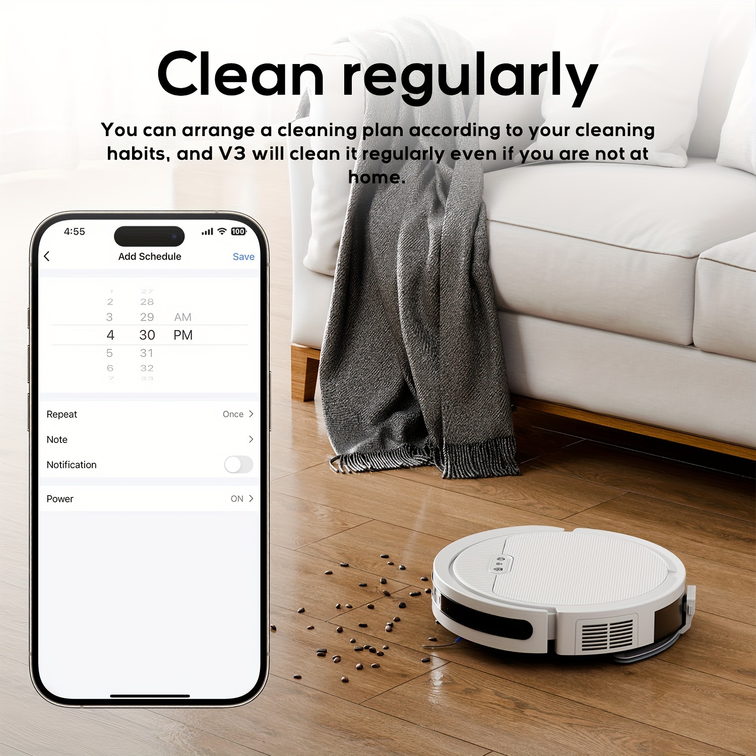 robot vacuum and mop combo 4000pa strong suction multiple cleaning       voice control automatic self charging ideal for pet hair hard floor and low pile carpet details 4