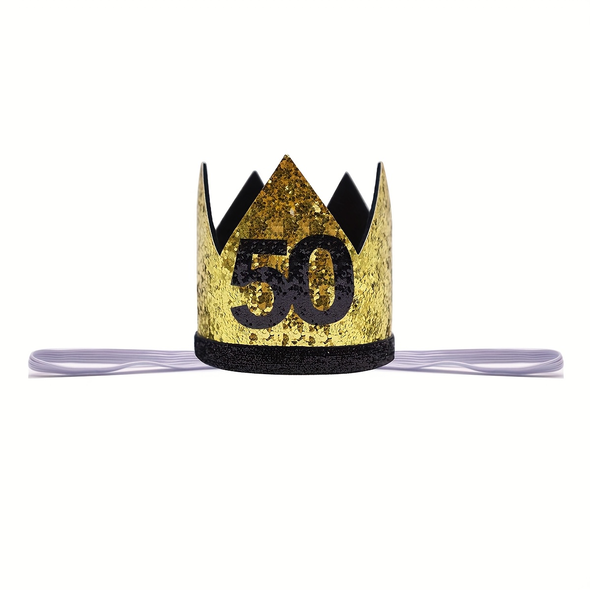 Adult Birthday Crown Party Hat, Handmade Felt Golden 20, 30, 40, 50, 60, 70 Birthday Crown Party Hats I Perfect For Halloween