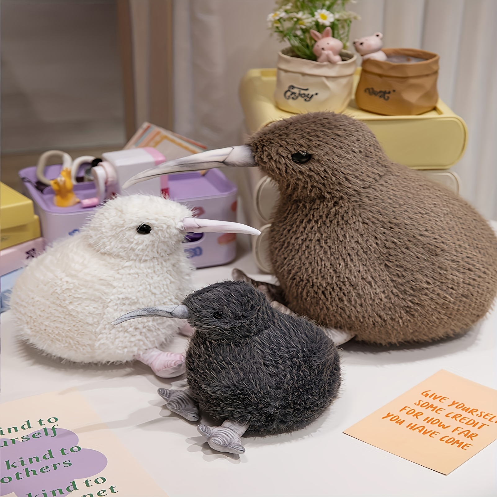 20Cm Realistic Kiwi Bird Plush Toy, Soft Stuffed Animal
