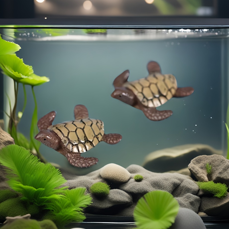 Yardwe Lot De 30 Mini Tortues Miniatures Miniatures Figurines Danim