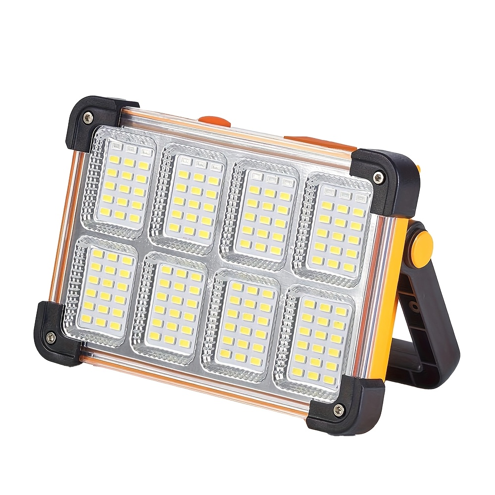 TEMU 1 144 Led Solar Lamp, A Portable Power Bank, Floodlight, Floor-standing Design, 3600mah Emergency Work Light Suitable For Power Outages, Outdoor
