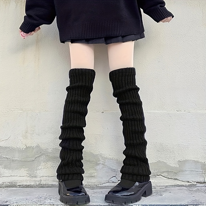 

1 Pair Autumn/winter Thigh-high Slouch Socks, Loose Knitted Leg Warmers, Style, Vintage Over-the-knee Socks