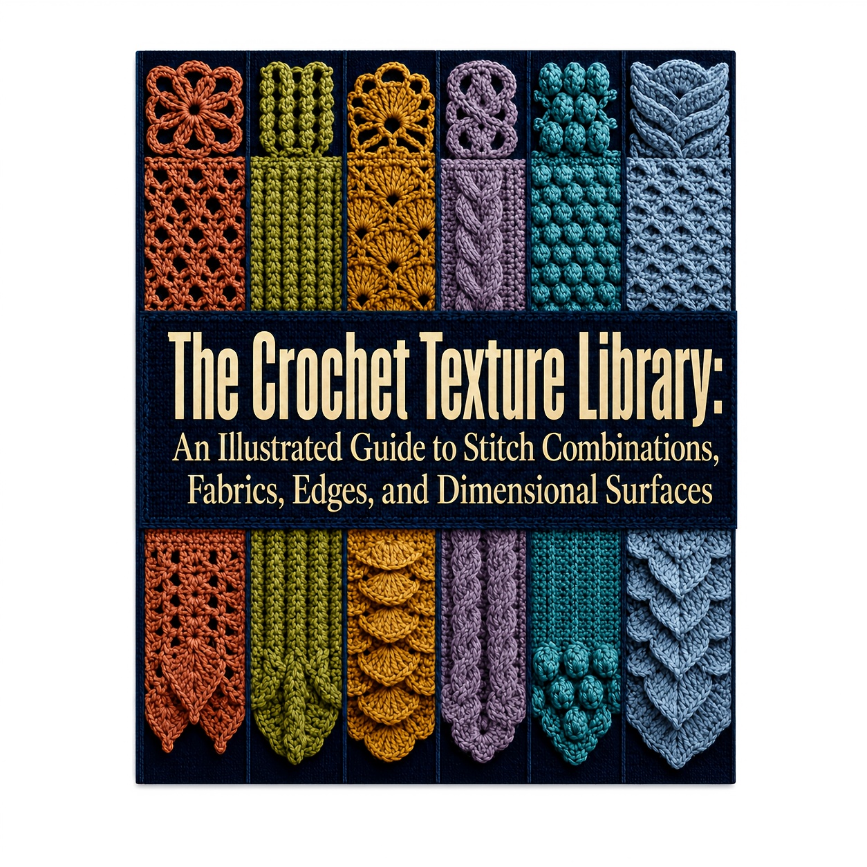 TEMU The Crochet Texture Library - Crochet Stitch Guide With Textured Stitch Patterns, Stitch Combinations, Edges & Dimensional Designs For Beginners