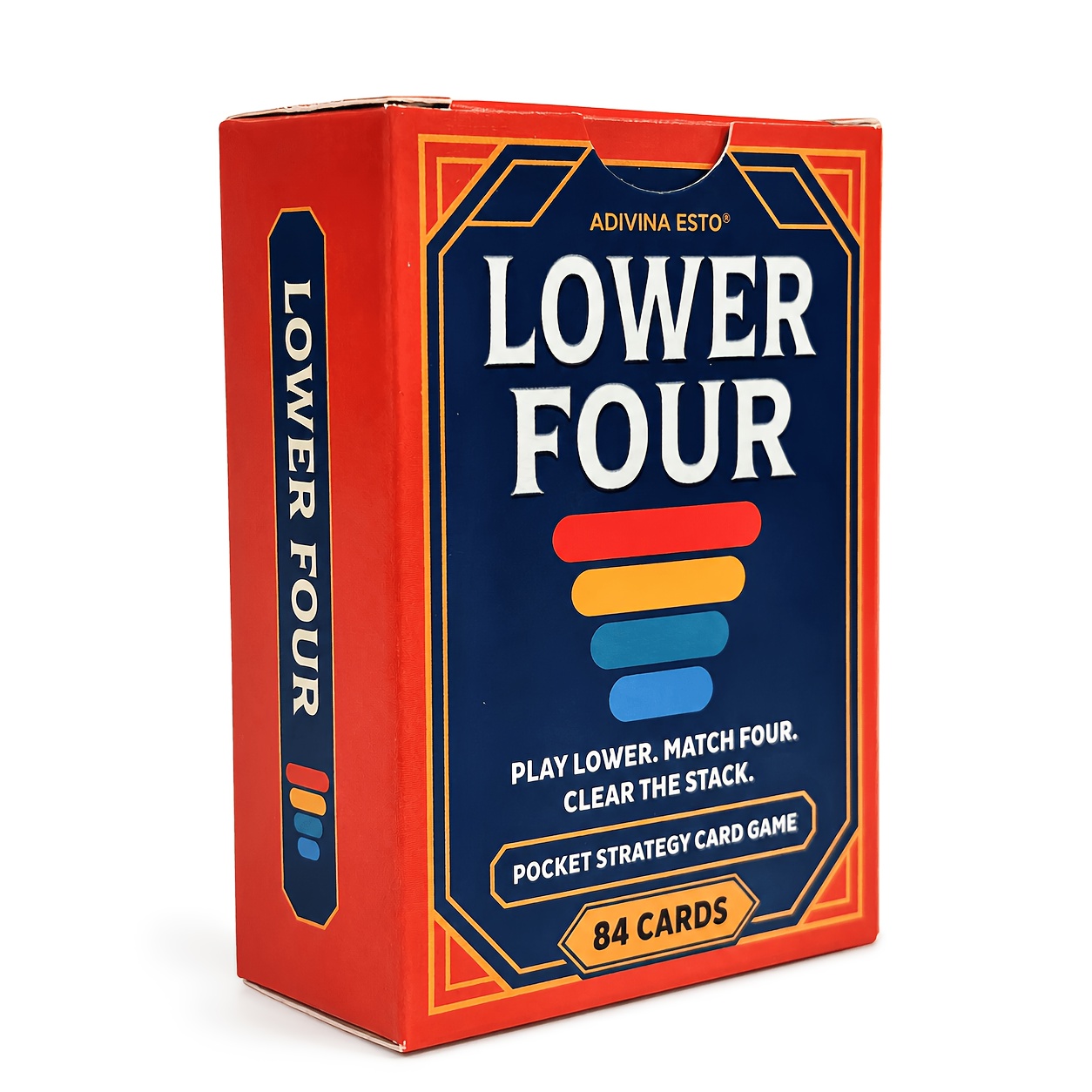 Juego de cartas de estrategia Lower Four Pocket, juego de emparejamiento y apilamiento...