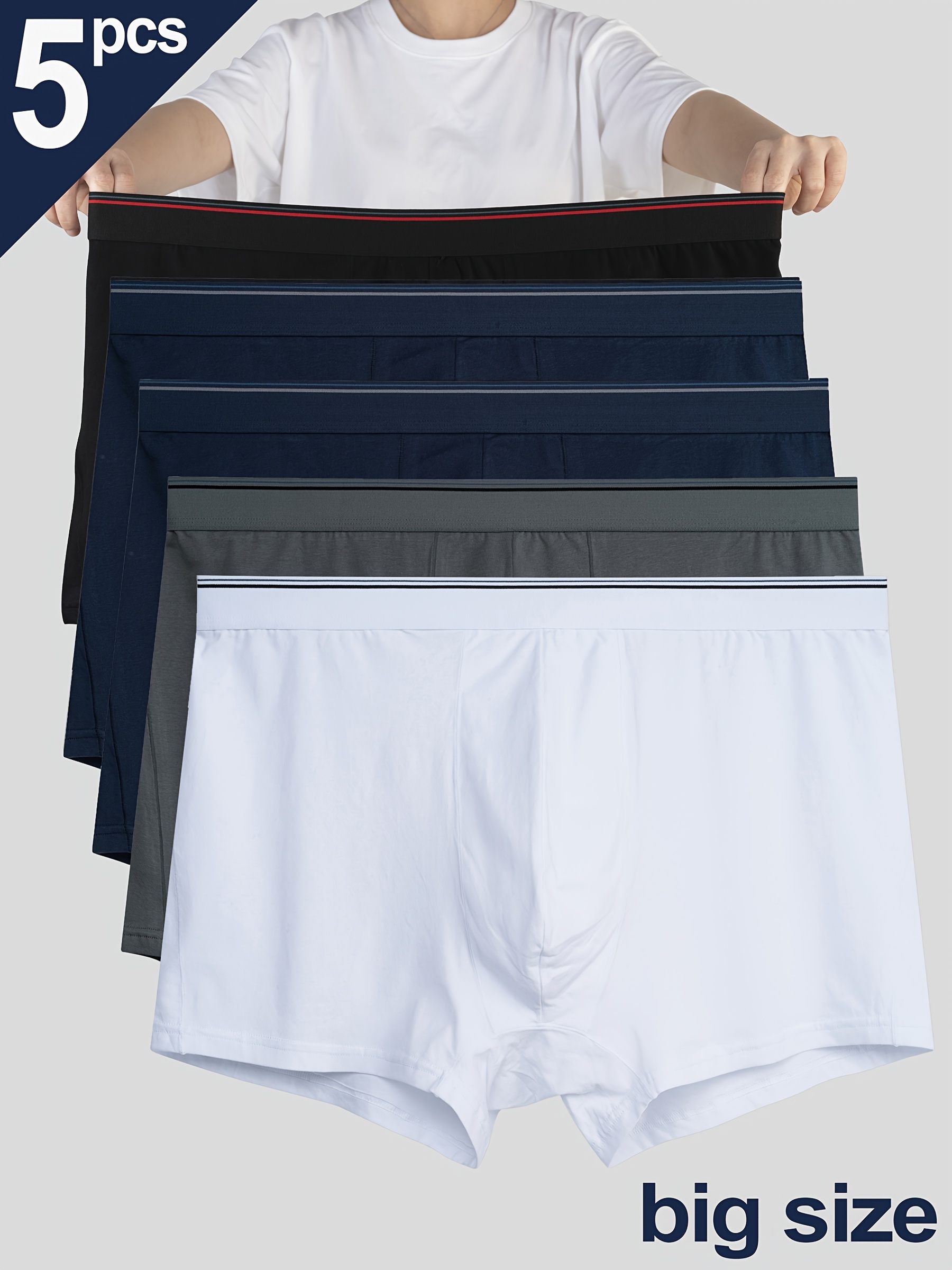 confezione boxer briefs taglie forti disponibili Temu Italy