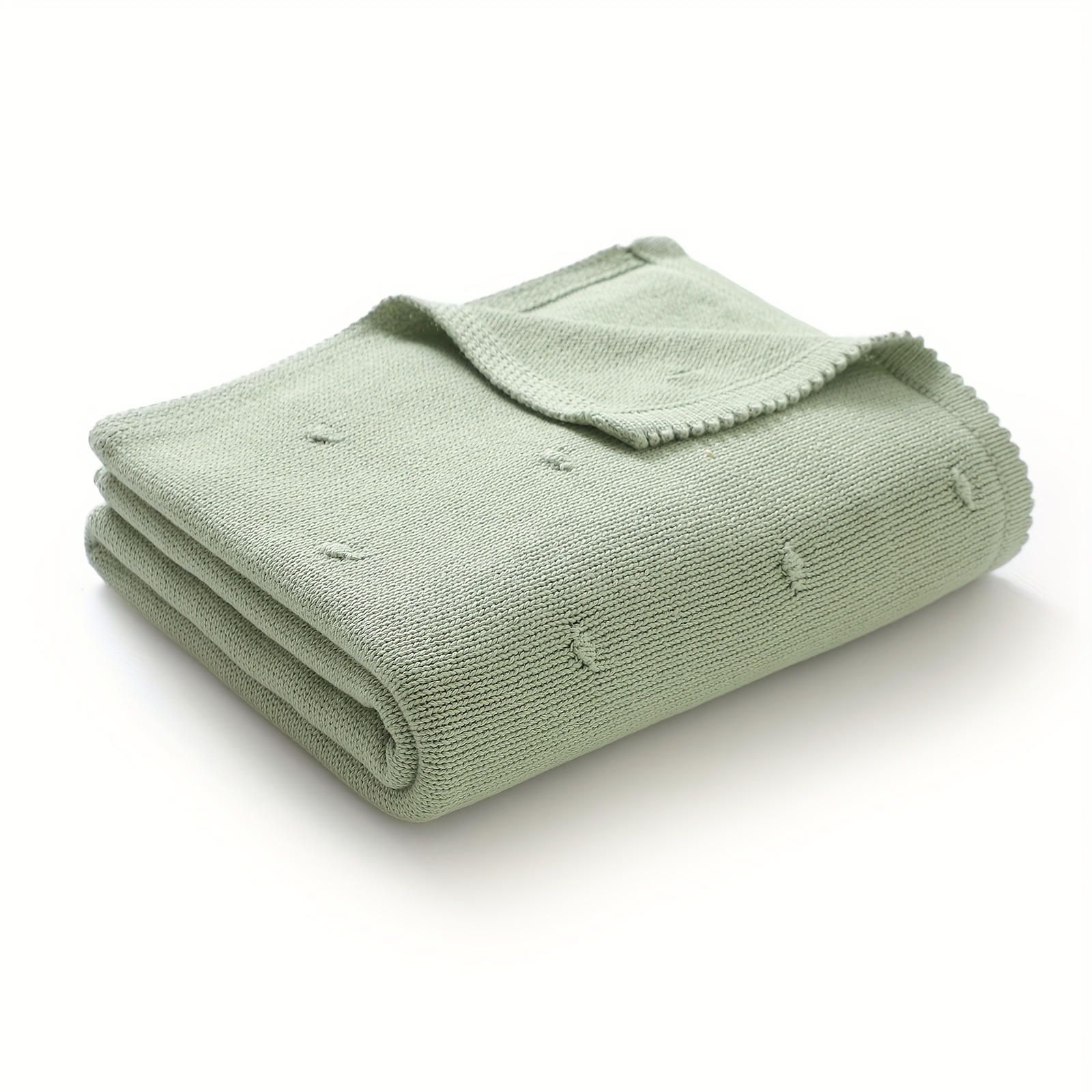 Multi-Purpose Minimalist Solid Color Knitted Blanket