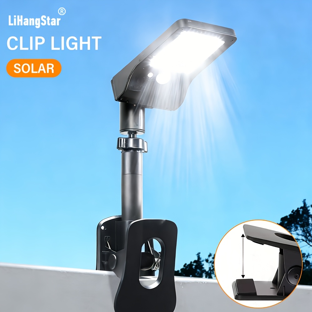 Solar Clamp Lights Outdoor – 4-Pack Motion Sensor Clip-On Lights With IP65 Waterproof, Portable For Fence, Patio, Garage & Camping
