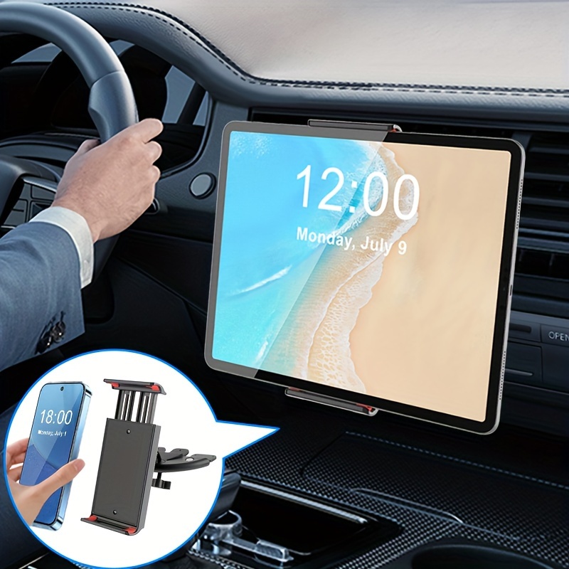 

de Tablette et de Téléphone Portable CD de Voiture, Épaisseur Réglable Installé dans le Slot CD, des Tabletttes et Téléphones de 4.7 à 12 Pouces