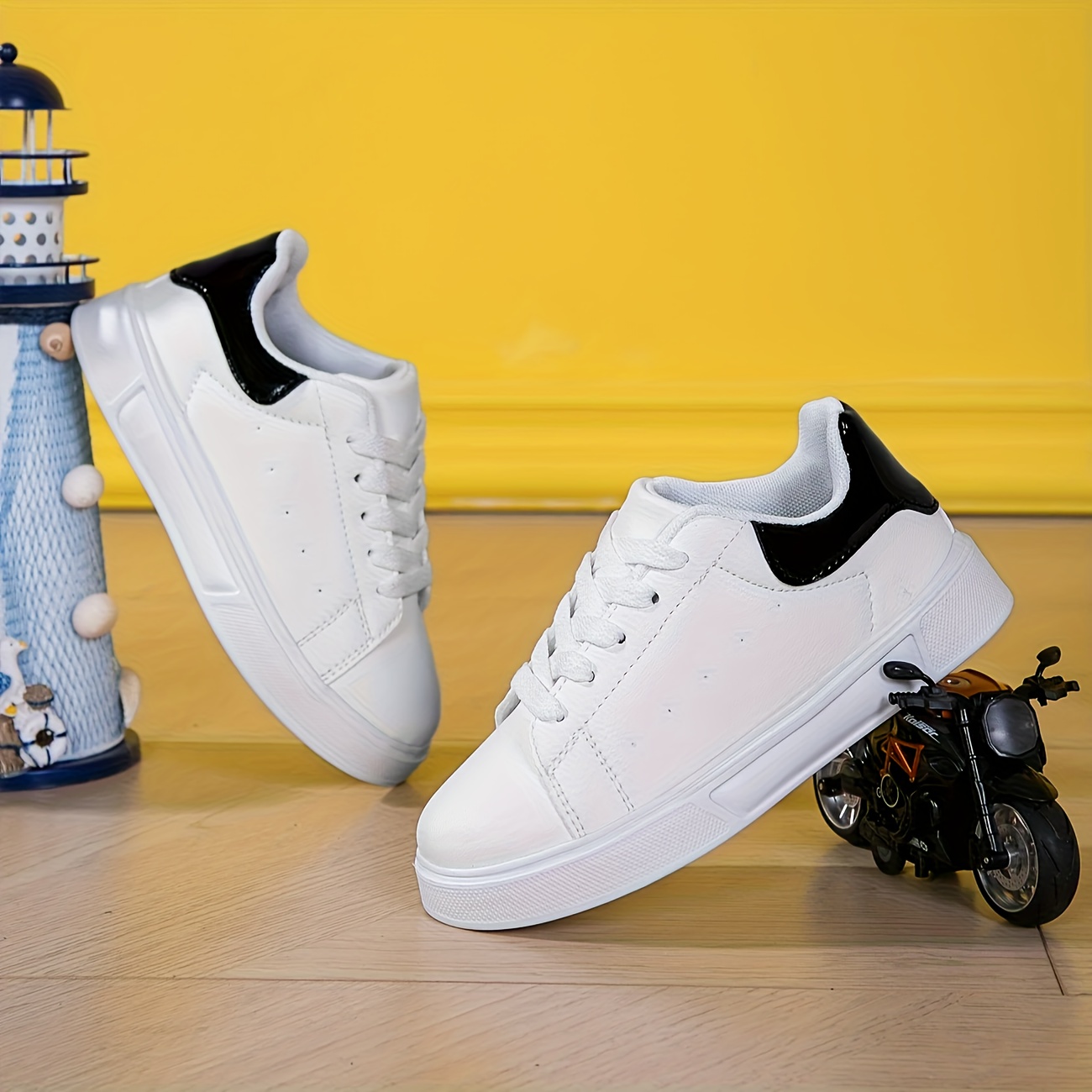 white sneakers lightweight non slip eva sole Temu United Arab