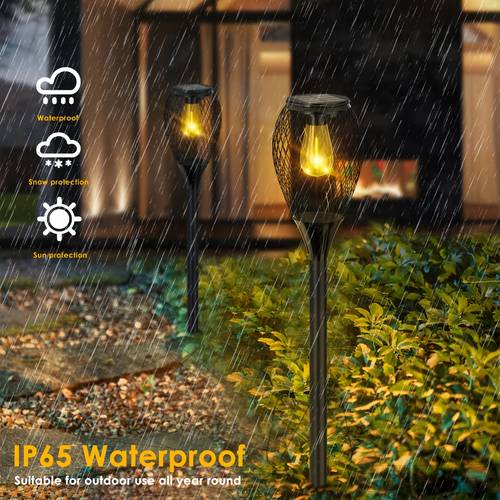 2 4 6pcs christmas solar pathway lights outdoor christmas decor outdoor filament led solar pathway lights auto on off christmas light solar lights decorative for garden lawn yard walkway decor outdoor christmas gift