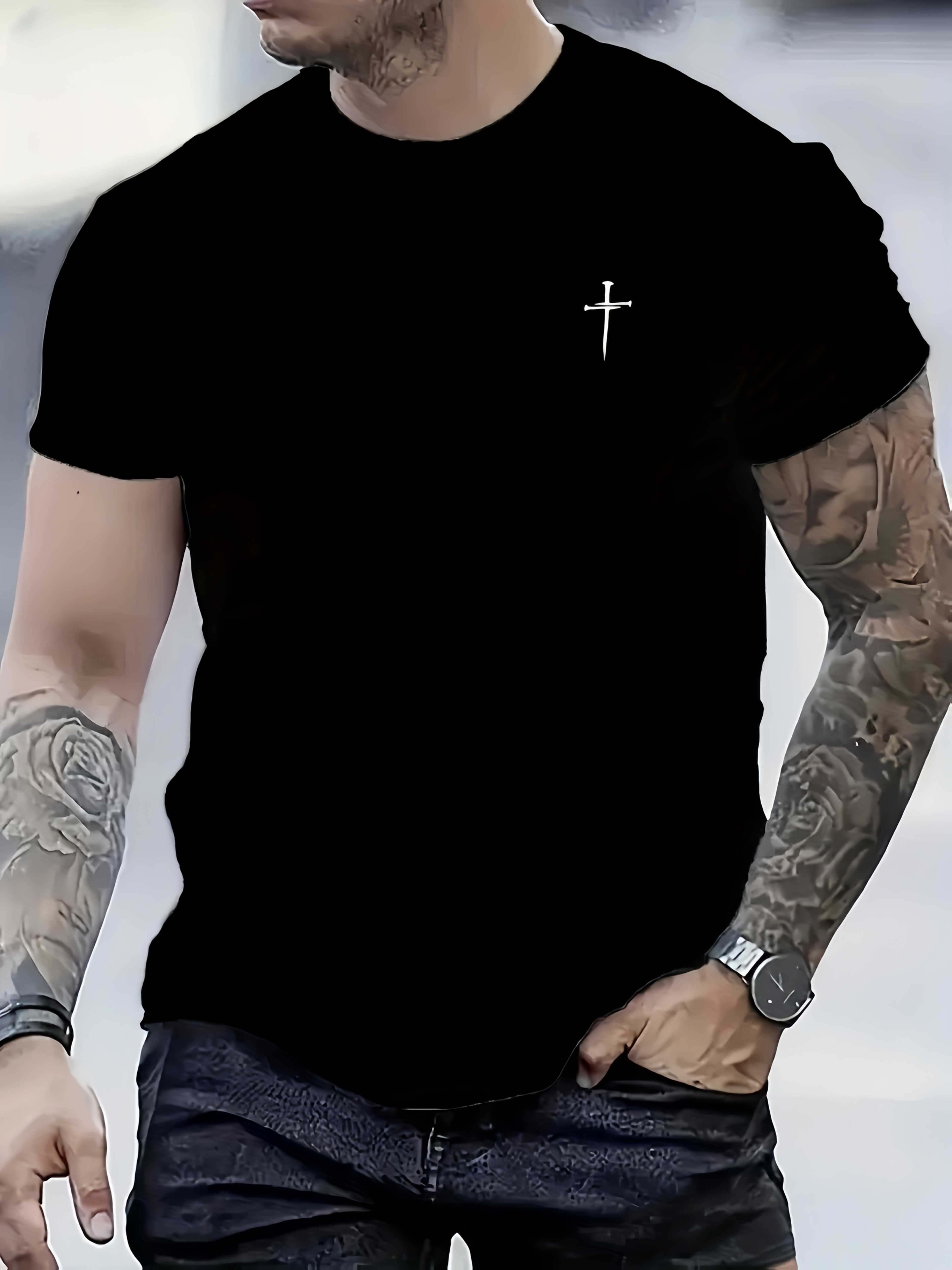 cross shirt sold on Temu United States