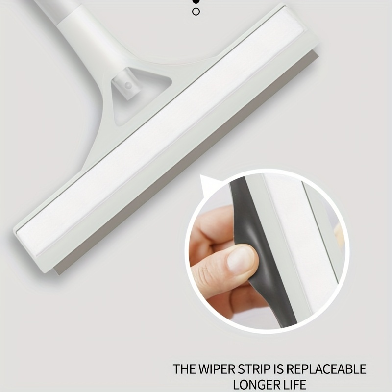 3-in-1 Handheld Window Cleaner with Spray, Scraper & Microfiber Cloth - Blue & White Ergonomic Design for Glass, Tiles, Mirrors, Bathroom, Kitchen, and Car Windshields, Window Cleaning Tools