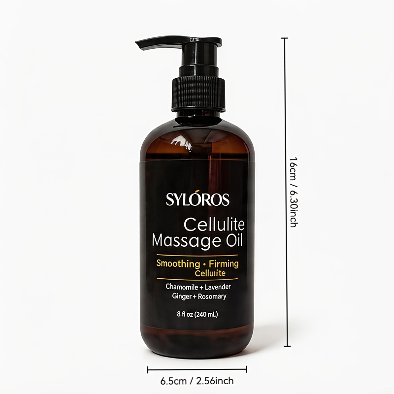 Massage Oil - Lavender Plus Fan-scented Blend, Instant Absorption Of Whole Body Massage Oil, With Coconut And Ginger Oil - Anti, Firming, Moisturizing And Brightening Light Beige/ 240ml/ 8fl.oz