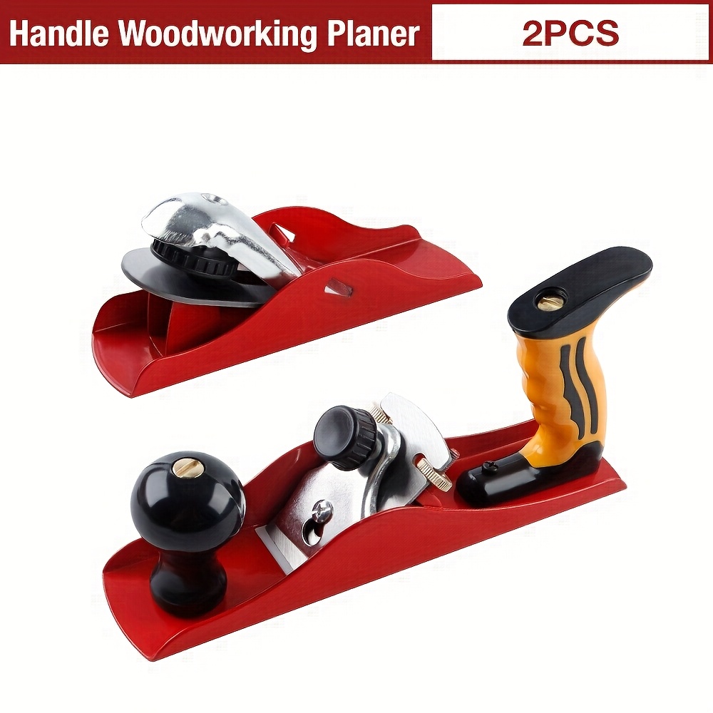 Image of 2pcs/set European Style Handle Woodworking Planer, Woodworking Steel Wood Plane For Woodworking Tool Wood .