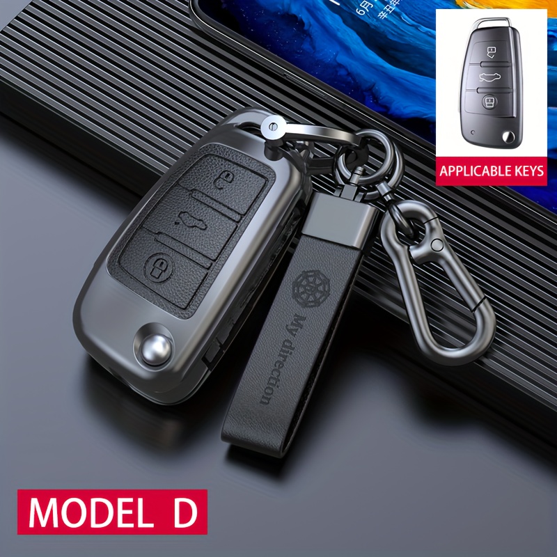 Image of Alloy Car Key Case Cover Shell For A1 A3 8p 8l A4 A5 B6 B7 A6 A7 C5 C6 4f Q3 Q5 Q7 Q8 Tt S3 S4 S6 Rs Accessories