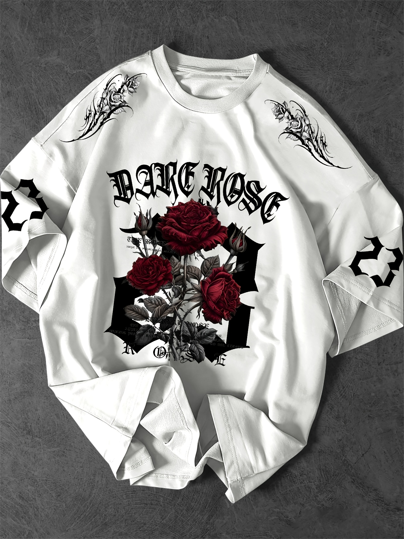 gothic dress men shirt white short sleeve Men's Punk Button Up Gothic Shirt main image 0