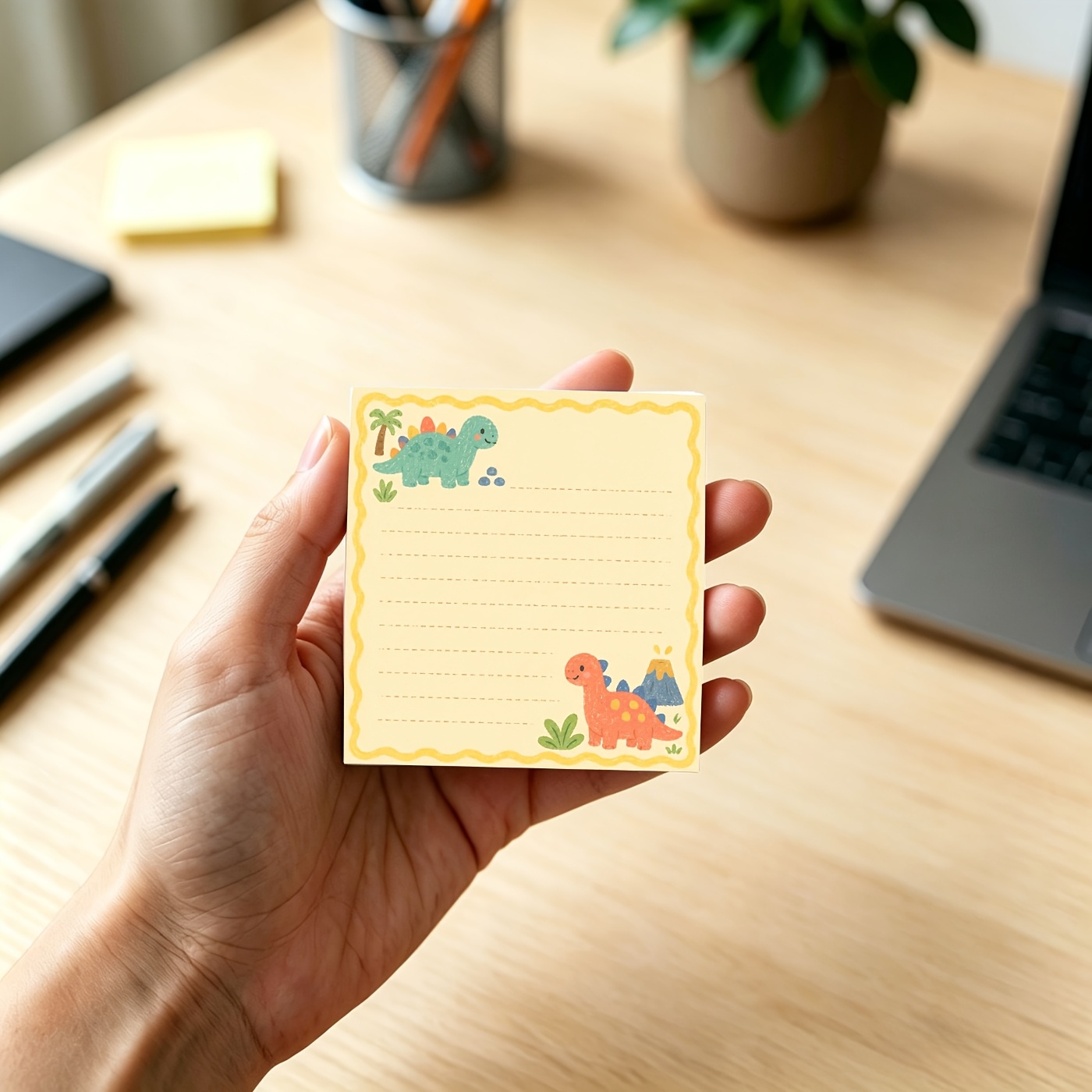 Cute Dinosaur Memo Pad for Notes and Journaling