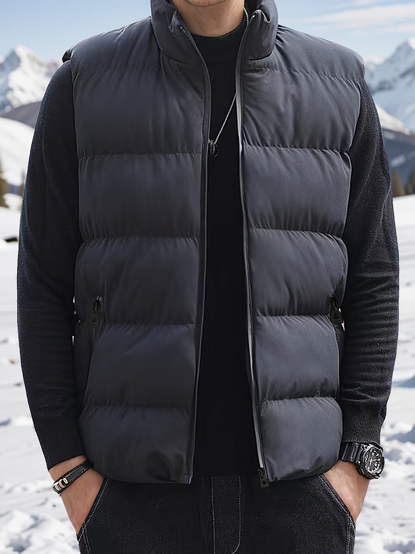 Steppweste Herren Mit Kapuze - Leicht & Winddicht Für Outdoor-Aktivitäten