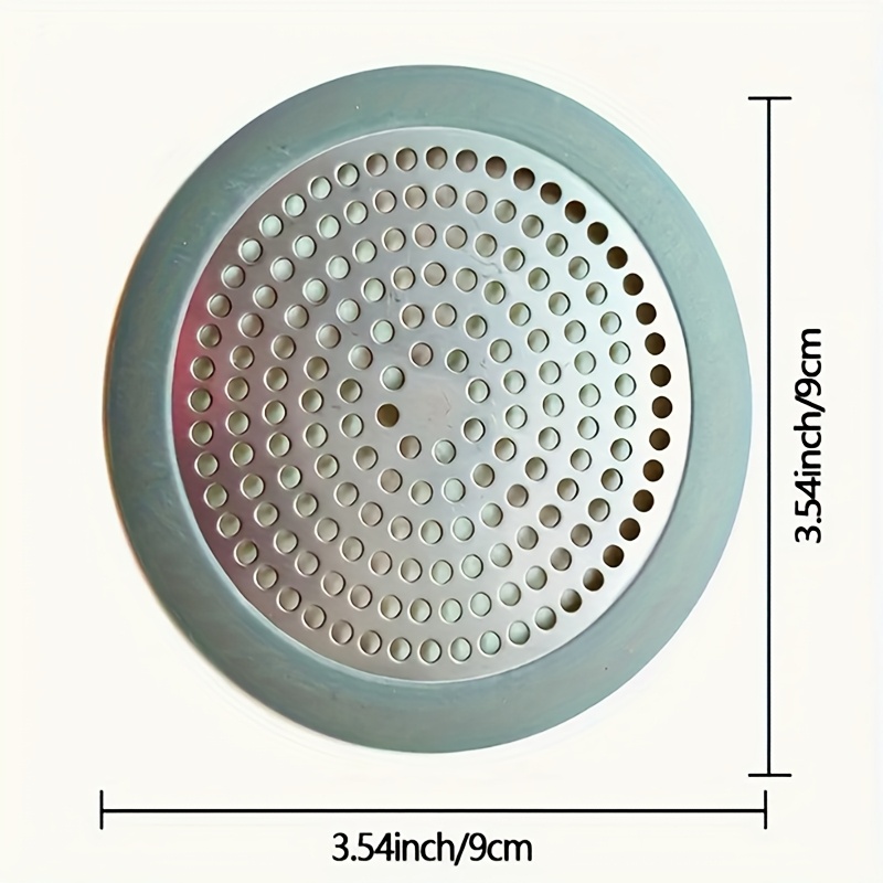 1pc 304 Stainless Steel & Shower Drain Cover With Hair - Circular Floor Drain Filter For Bathtub, Sink, Bathroom, Kitchen - Rust-, Easy-clean , Clog Prevention | Polished Finish | Mesh Top, Drain Hair