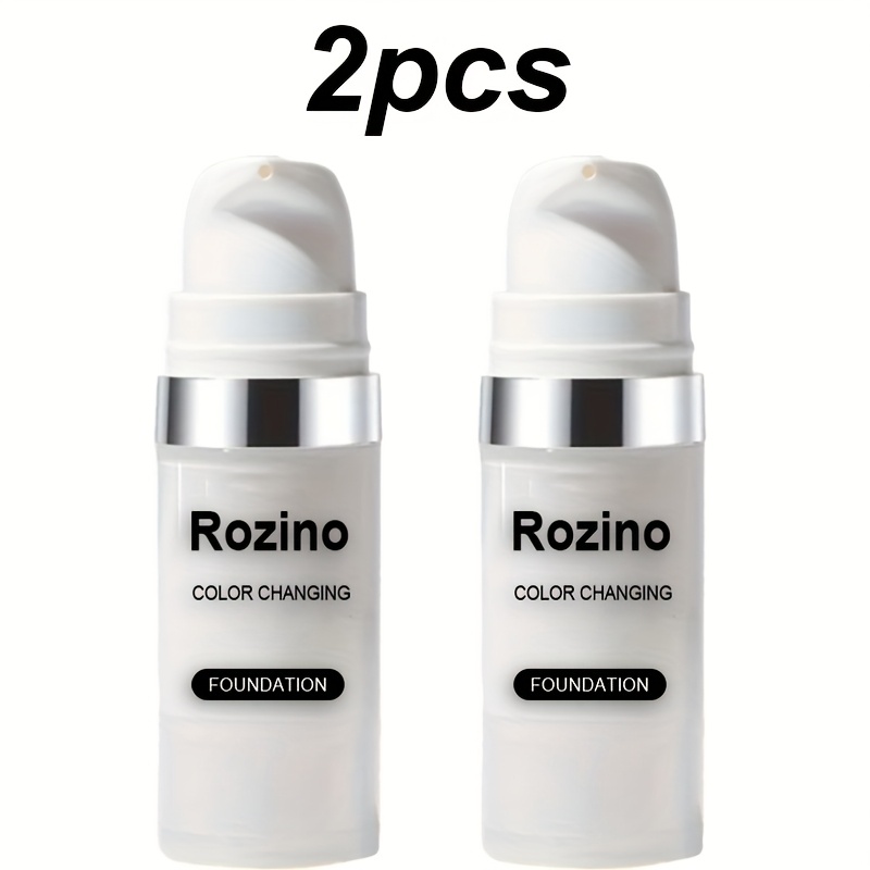 TEMU 2pcs [15s Quick Full Coverage Color Changing Foundation]-matte Effect, Waterproof & Long-lasting Oil Control, Moisturizing Bb