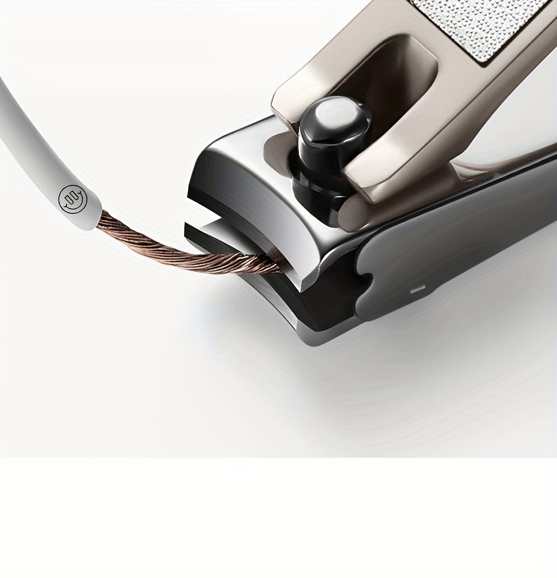 1pc anti splash nail clippers fingernail and toenail clipper cutter thick nail trimmer stainless steel toenail clipper for manicure and pedicure details 5