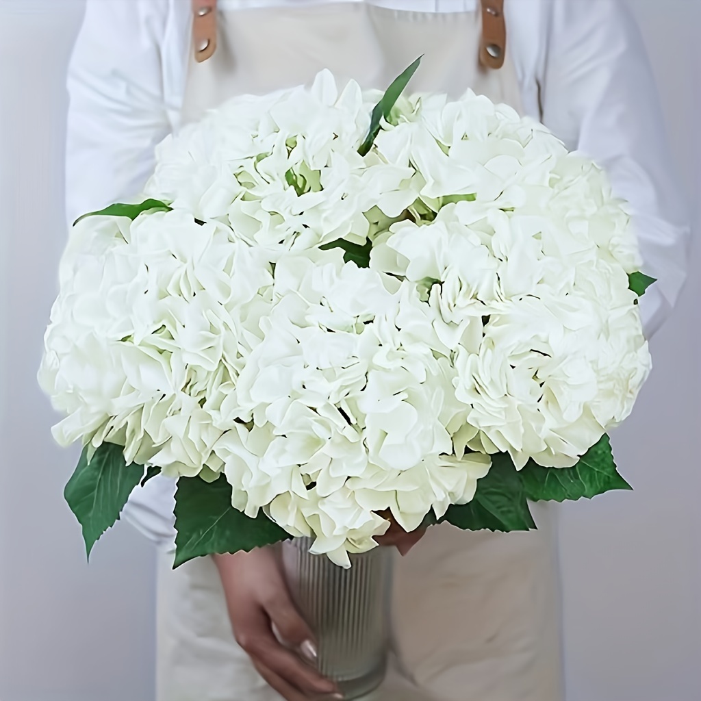 E-shop 4 Stück 45,7 cm künstliche Hortensien, realistische Berührung, lebensechte künstliche Blumen, geeignet für Hochzeit, Weihnachten, Büro, Party,