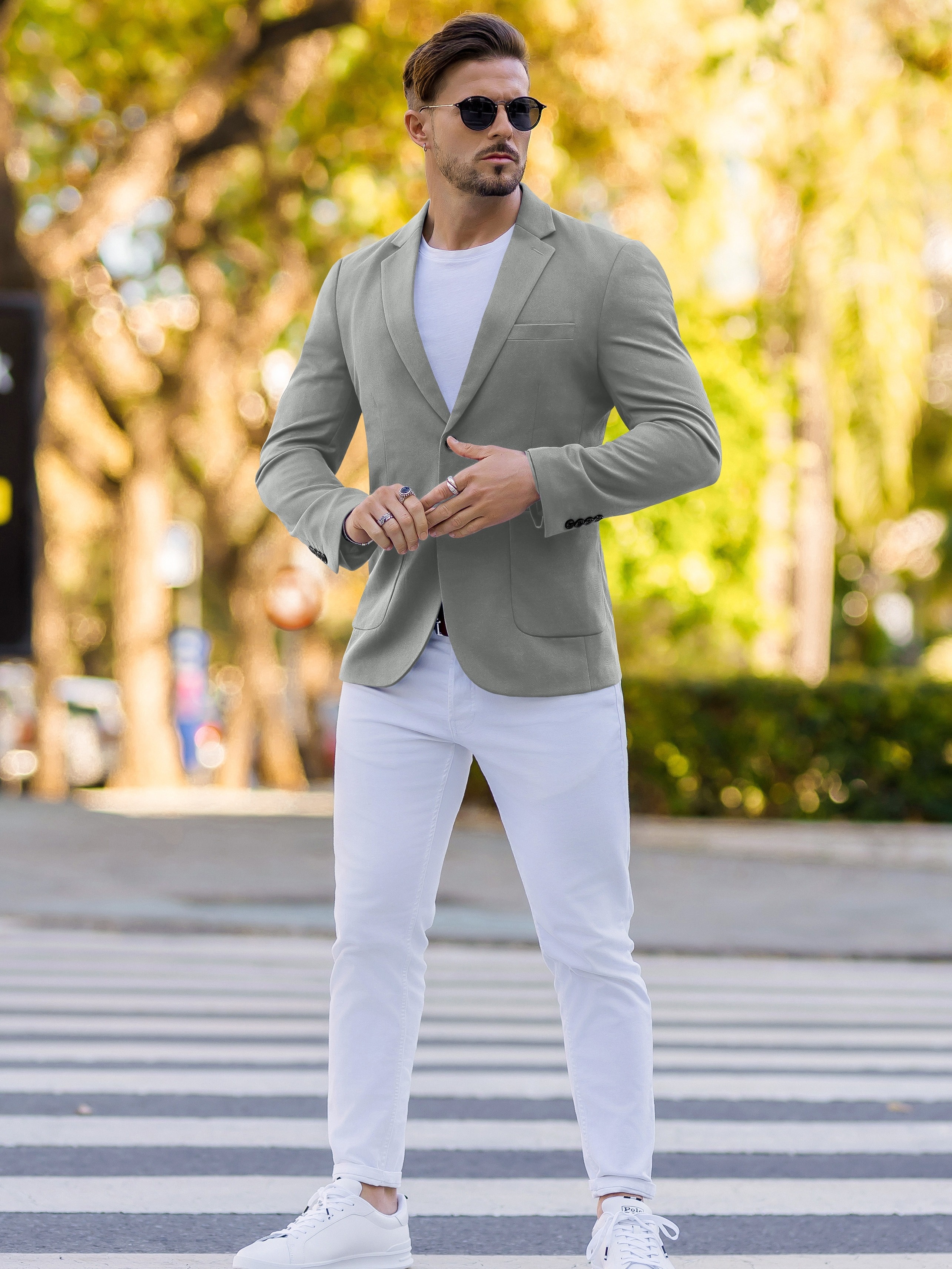 Smart Casual Mens Fashion Sports Coat Blazer Smart Men's Dress