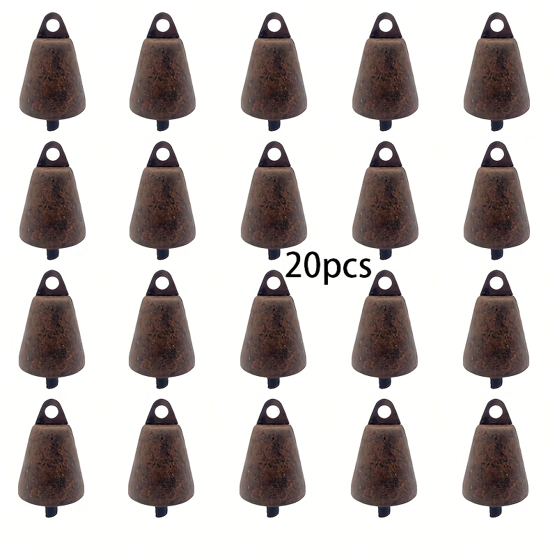 TEMU 20 Sets Christmas Holiday Party Open Horn Rust-colored Bell Metal Decoration Retro Wind Chimes Wholesale Holiday Decoration Pendant Decoration