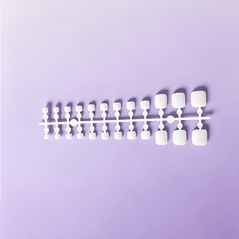 48pcs Short Square White Press-on Nails Glossy End, Reusable Home Manicure Salon Minimalist Premium Look Brightening All-match Nail Products Clean Porcelain Toenails