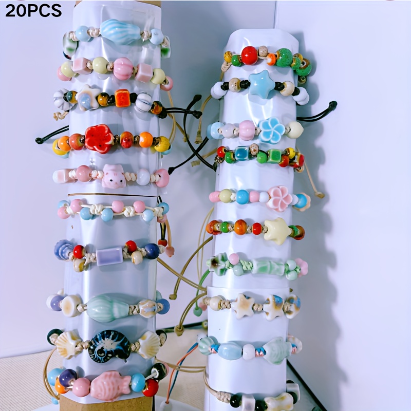 TEMU 20 Braccialetti in Ceramica Intrecciata a , Disponibili in Stili, con un e di Nicchia. Queste Aggiunte Colorate e per l'Uso o Come Regali per e