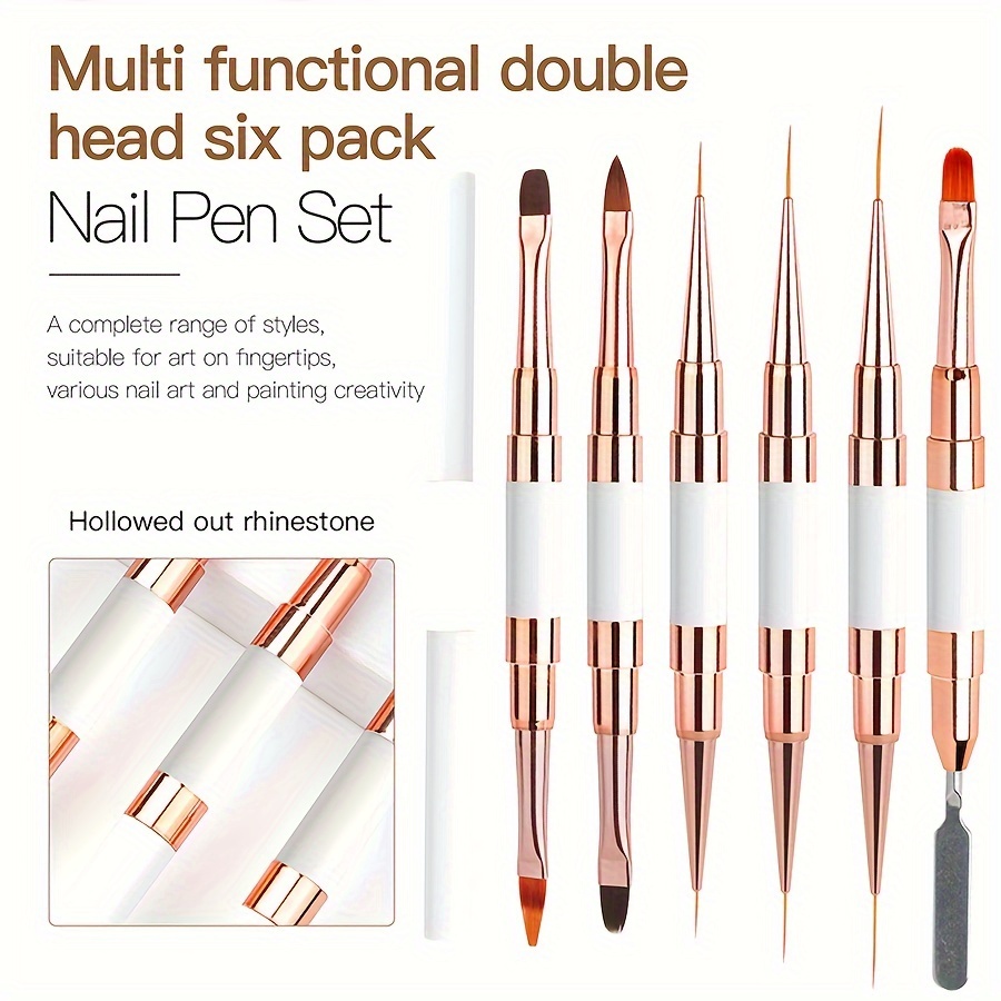 

6pcs Art Set - -ended, - & For Manicure And Pedicure - Odorless, For Diy Use