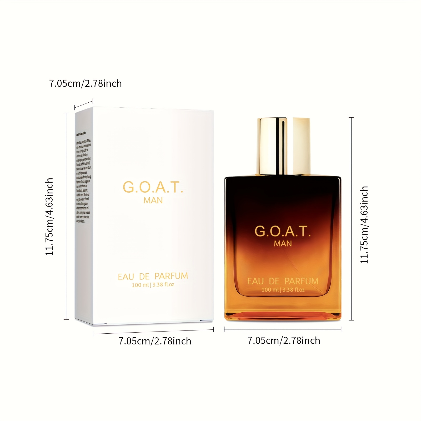 GOAT Men'S Iron Rider Mongolian Dragon Perfume And Eau De Toilette - Long-Lasting Woody Fragrance, Alcohol-Free Formula, Elegant Fragrance Liquid Suitable for Daily And Special Occasions, Men'S Perfume