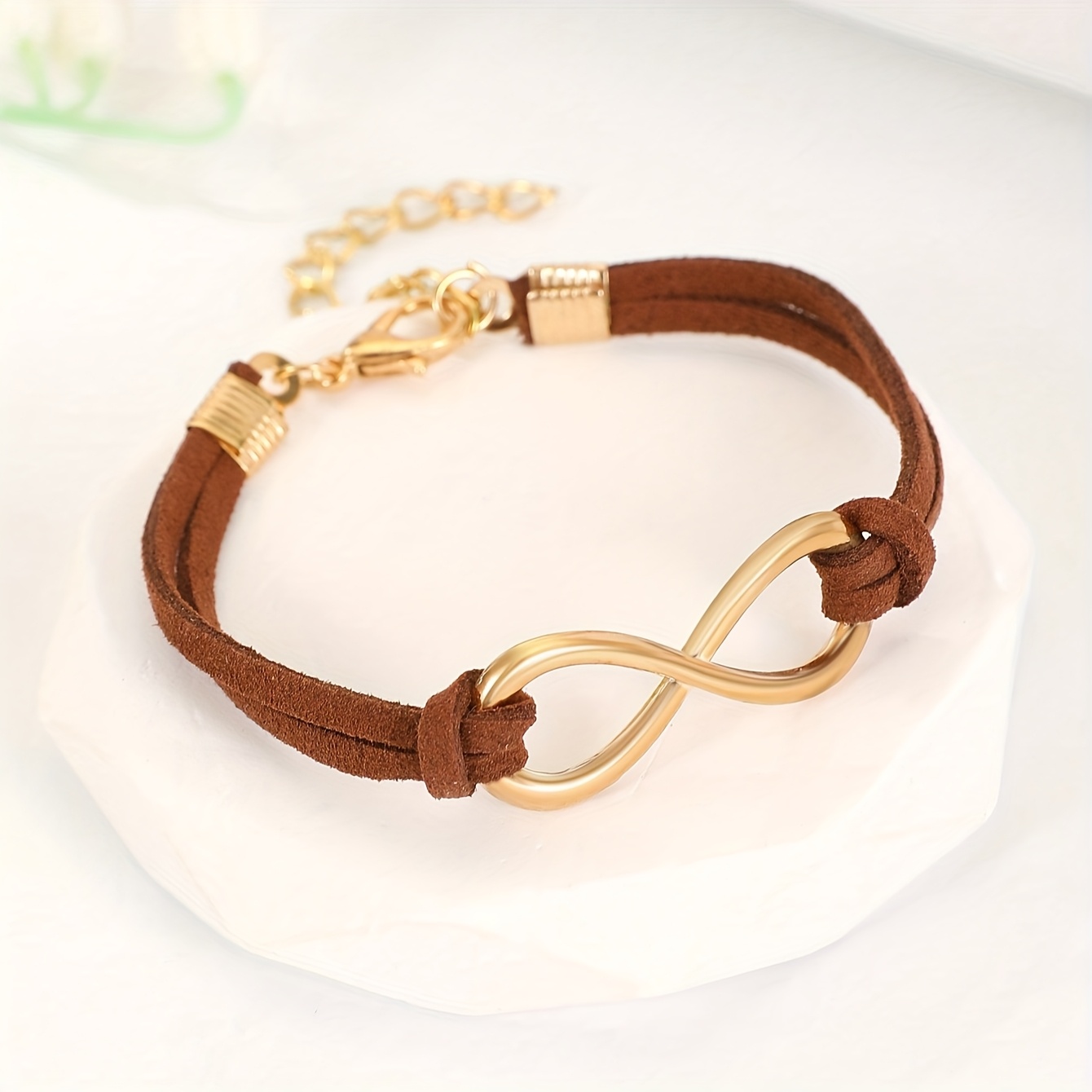 1 Minimalist & Stylish Infinity Symbol Charm Bracelet For Women - Perfect For Daily Wear, Parties, And Vacations Or Couples
