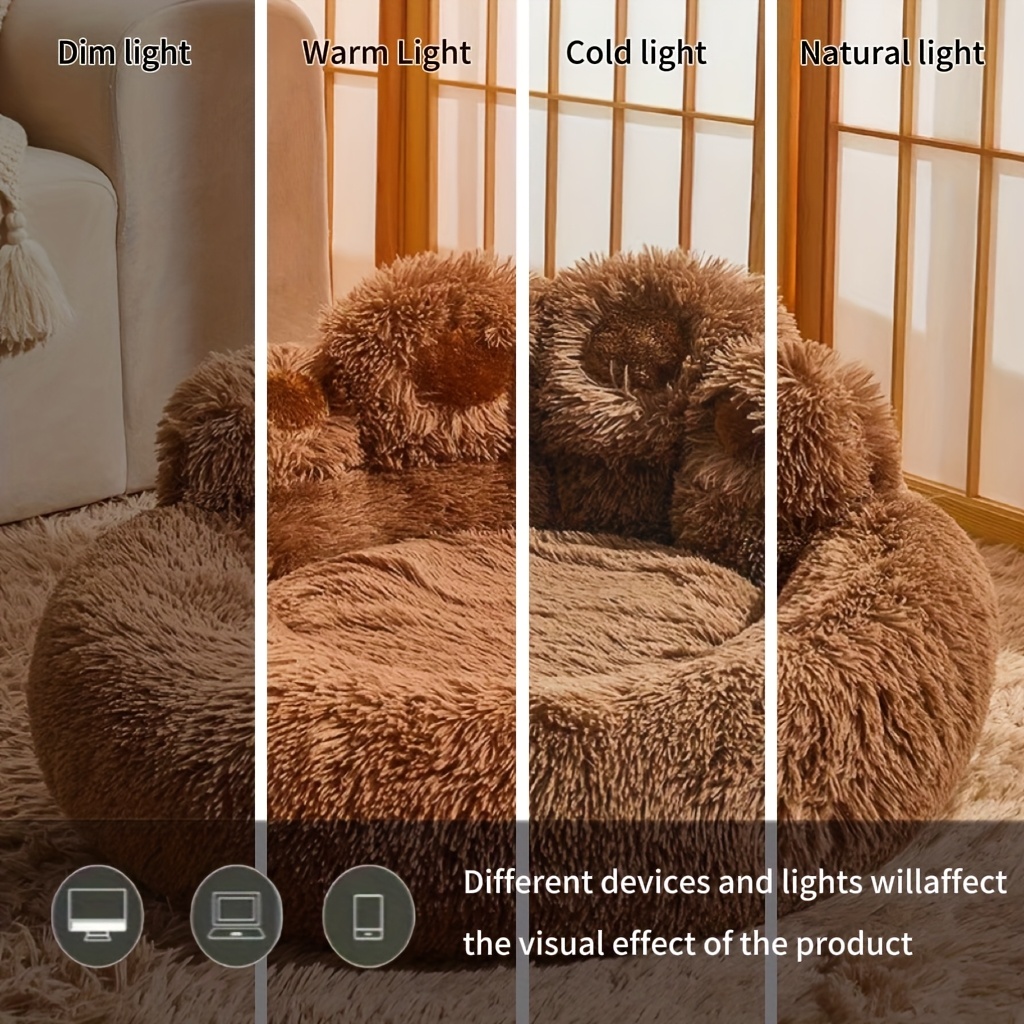 extra large   plush pet bed soft   fur   cat lounger warm anti slipcushion for small medium 8 large breeds cozy   for   Product details 2
