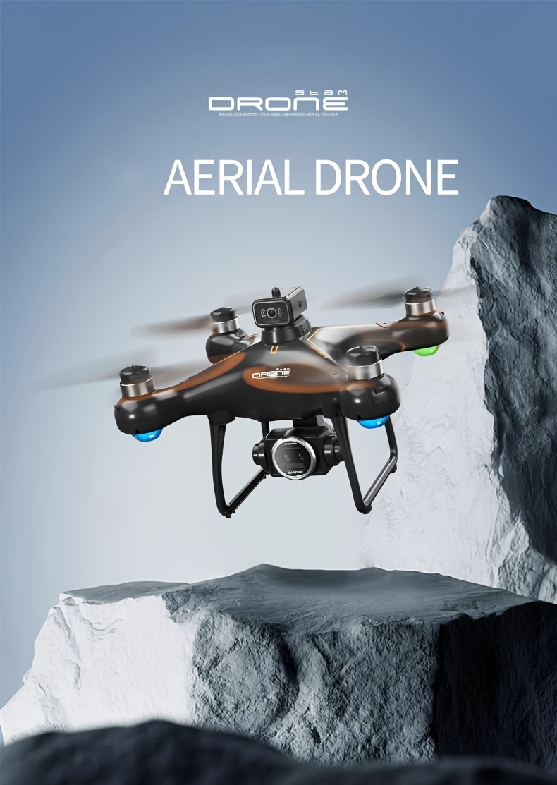 S116 MAX Brushless Optical Flow Drone - Dual Cameras, Headless Mode, 360° Obstacle Avoidance, WIFI FPV, Phone App Control - For Adults & Kids - Perfect for Halloween & Christmas Gifts