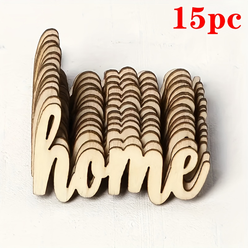 15pcs Wood Welcome Sign Blanks - Diy Paintable Wood Slices Suitable For Weddings, Birthdays, Parties - Wood Craft For Hand-painted Decorations, Wall Hanging Ornaments, Ized Favors &
