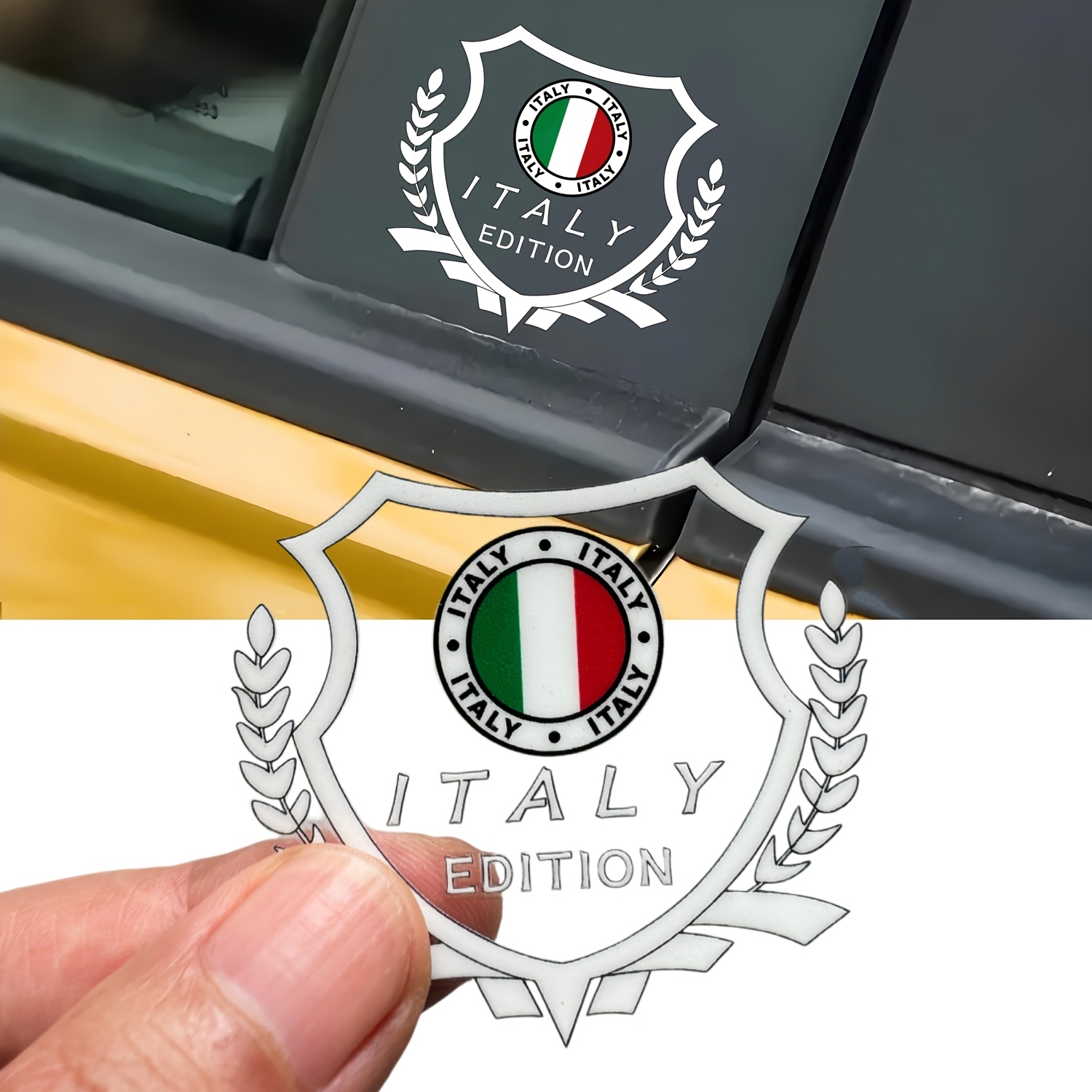 1pc Italy Edition Style Stickers Emblem Decals - Suitable For Cars, Trucks, Motorcycles, Laptops, Suitcases, Bumpers