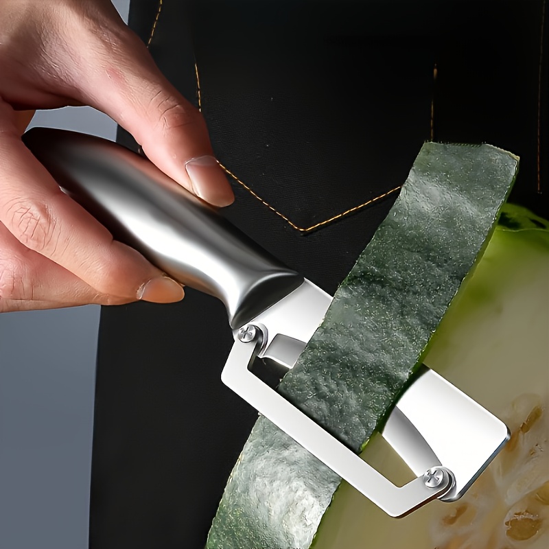 

Stainless Steel Vegetable And Fruit Peeler With Sharp Blades - Kitchen Peeling Tool For Potatoes, Pumpkins, Celery, Sugarcane, Winter Melon, Pineapple, Apples, And More