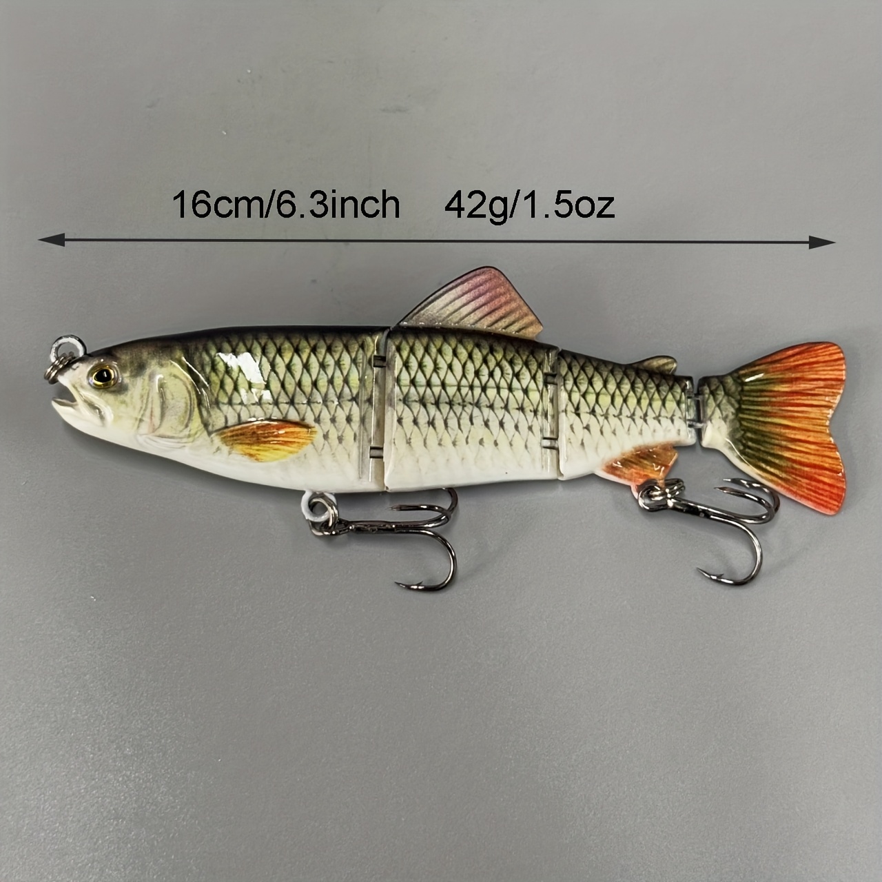Image of 42g 16cm Fishing Lures Bait Swimbait Metal Joint Hard -like Fish Pesca Crankbait Lifelike 4 Jointed Sections Fishing Lures Trout Swimbait Fishing Lure Hard Bait Metal Fishing Tackle