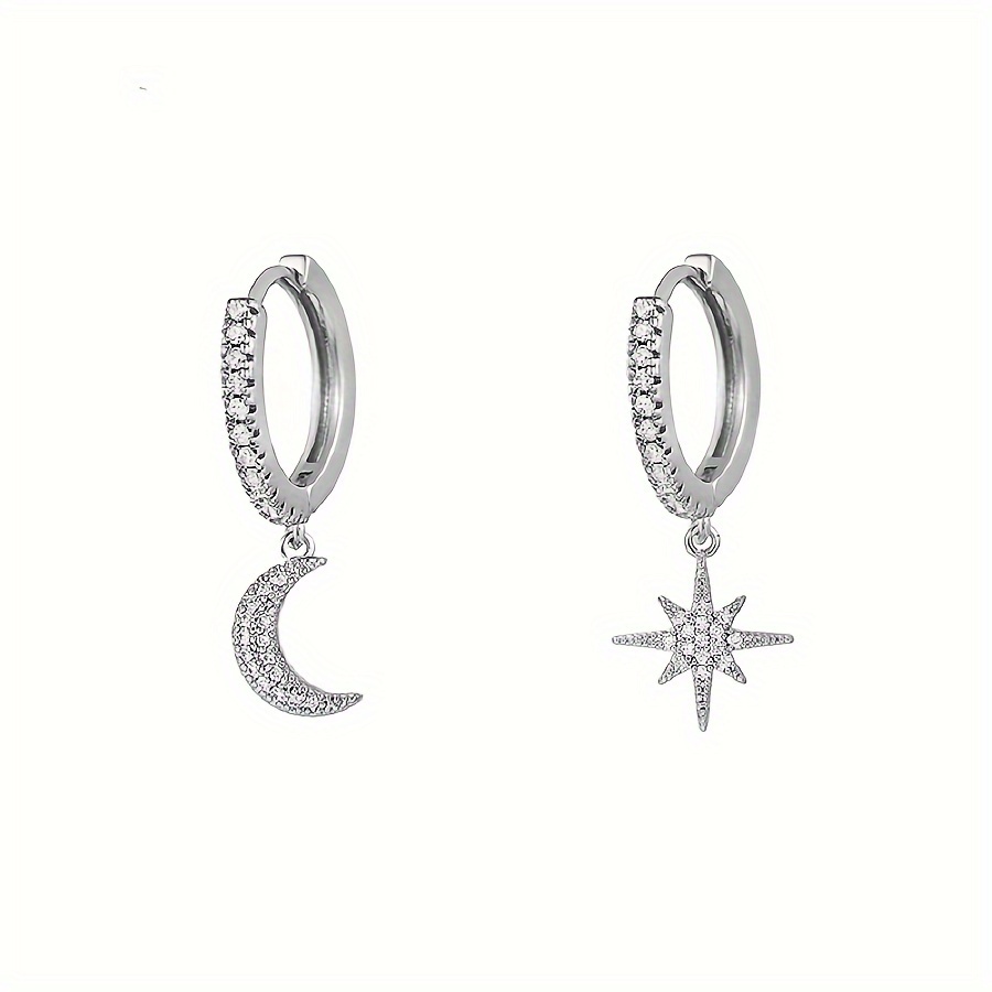 Moon & 8 Stars Earrings for Women