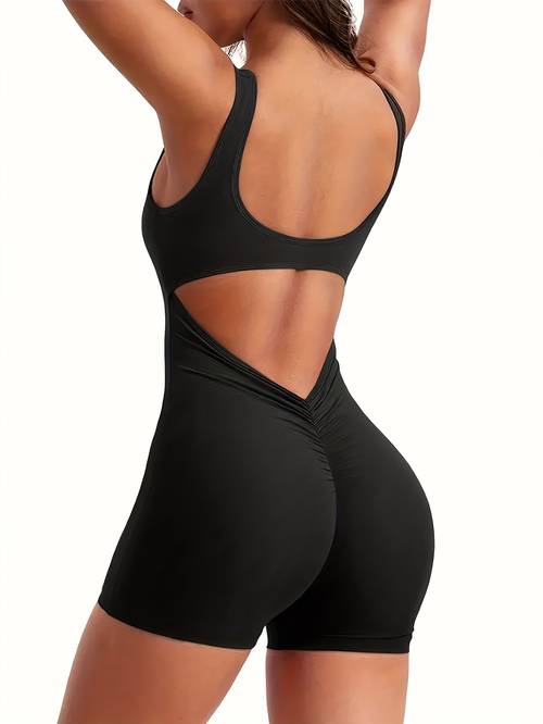 one piece swimsuit in minimalist style with a back for a sporty fit p0513l