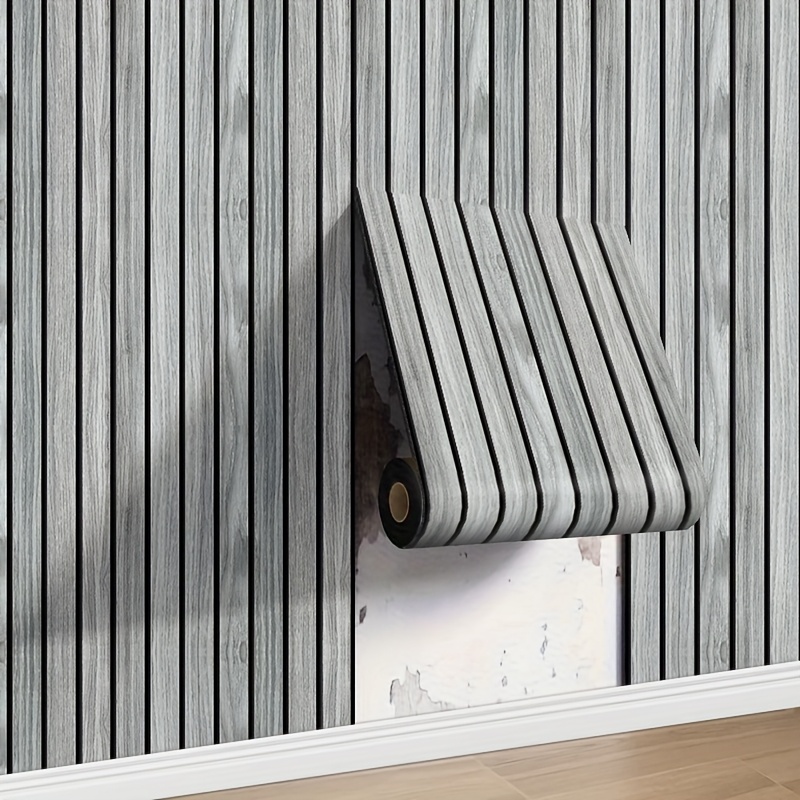 1 roll 3 rolls 3d wood grain wall panels self   foam thickened wallpaper textured   decoration wall stickers peel and   to clean and install suitable for renovation of living rooms bedrooms offices ceiling