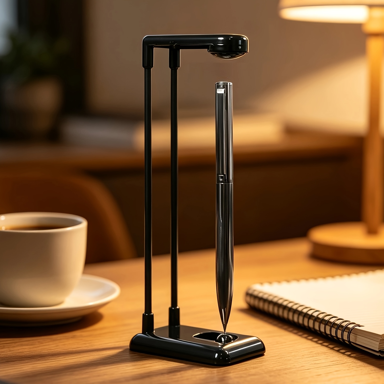 1 set floating metal pen metal stand pen length 100mm creative desktop ornament student gift back to school supplies
