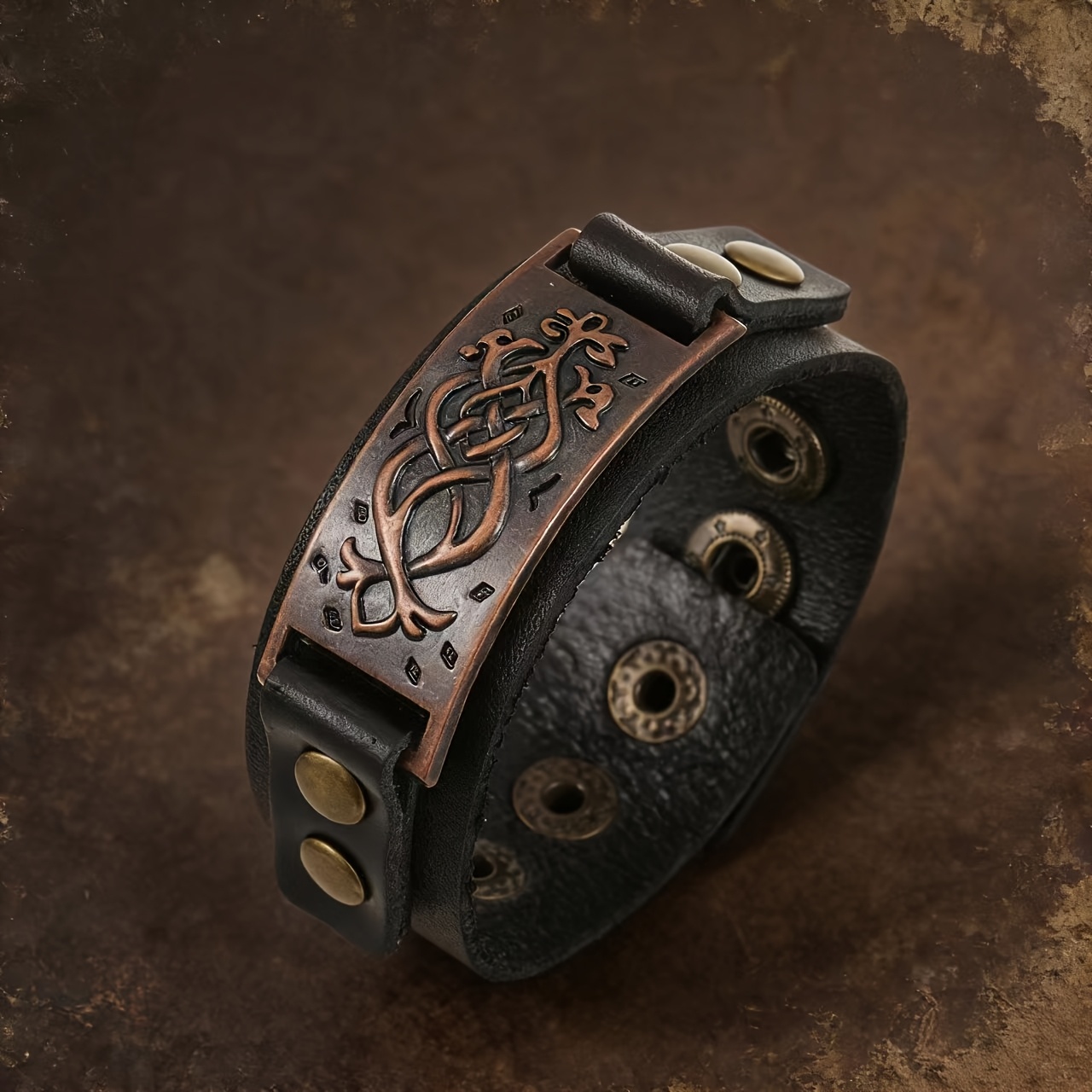 Locomotive Style Retro Punk Bracelet, Versatile Ornament