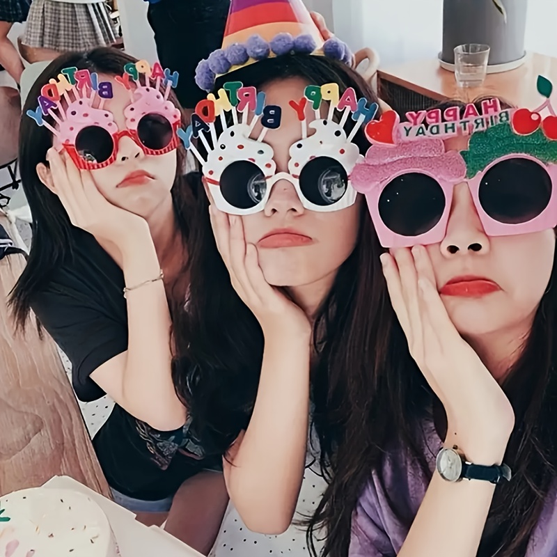 Lunettes De Fête 'Birthday Queen' Avec Motif Papillon - Rose - Accessoire Photobooth Pour Anniversaire Adulte/enfant