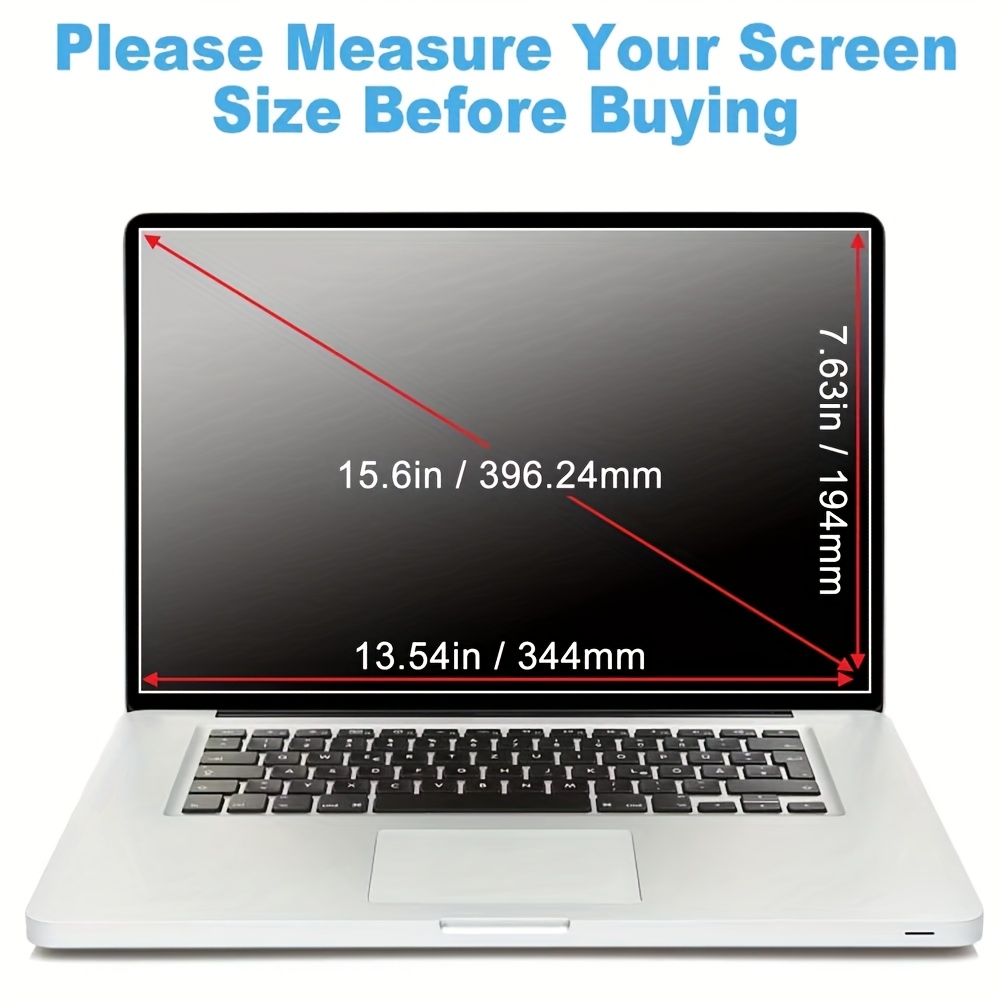 Image of Compatible For //// Laptop Privacy Screen Protector - 15.6-inch Matte Pet Film, Anti-blue Light, Scratch & Dust Proof With Screen Protector (one-piece) For Eye Care, Glare, Portability