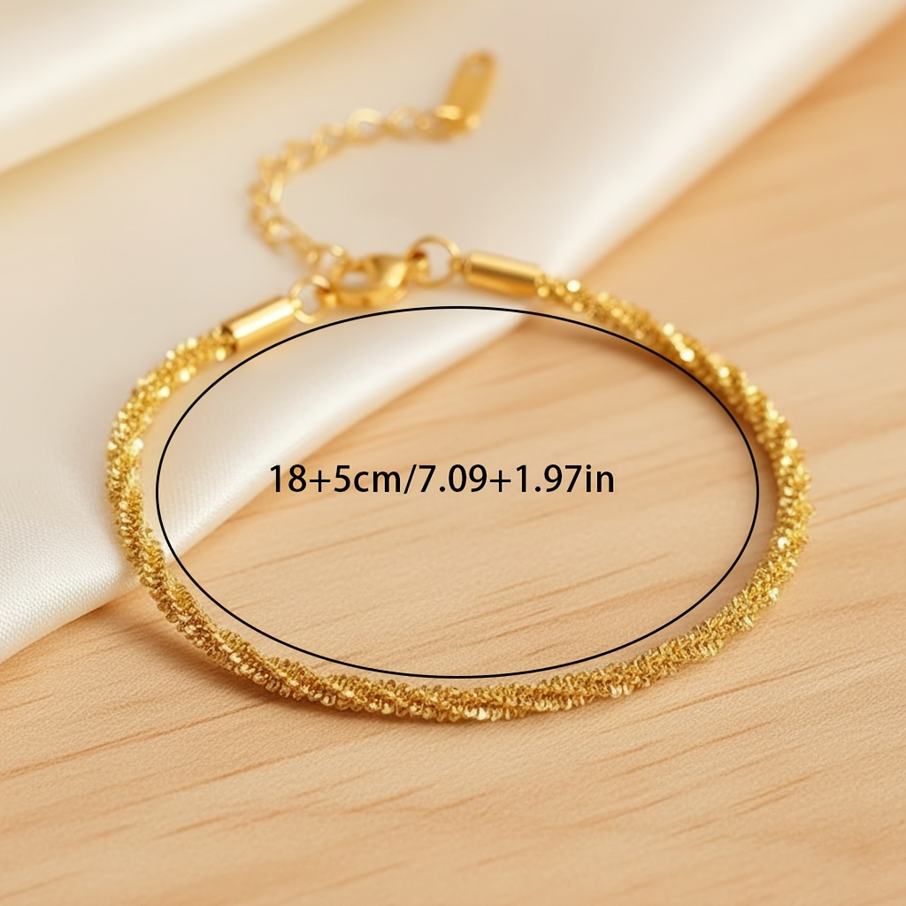Ladies Stainless Steel Cauliflower Shiny Bracelet