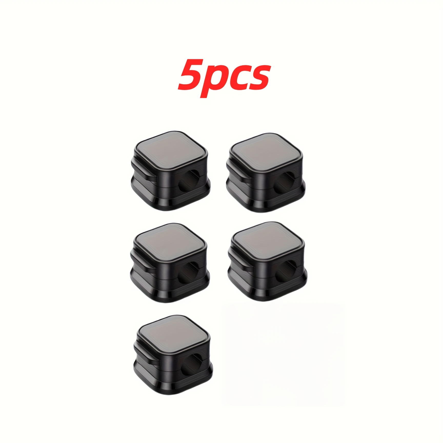 TEMU Kit de 5/12 organiseurs de câbles, perçage, clips de câble auto-adhésifs, manchons de de cordon, clips de fil, câble , pour bureau, voiture,