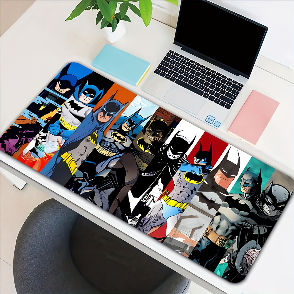 TEMU Warner 1pc Batman Movie Comic Theme Long Gaming Mouse Pad, Suitable For Office Desk Supplies, Study Table, Gamer, Holiday Gift, Multifunctional